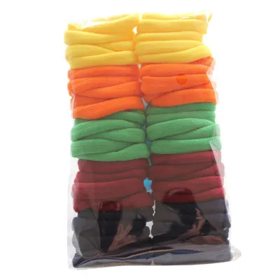 50pcs/set Hair Bands 2017 New colorful lowest price for beautifully womens Girls Elastic Hair Ties Band Rope Ponytail Bracelet