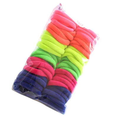 50pcs/set Hair Bands 2017 New colorful lowest price for beautifully womens Girls Elastic Hair Ties Band Rope Ponytail Bracelet