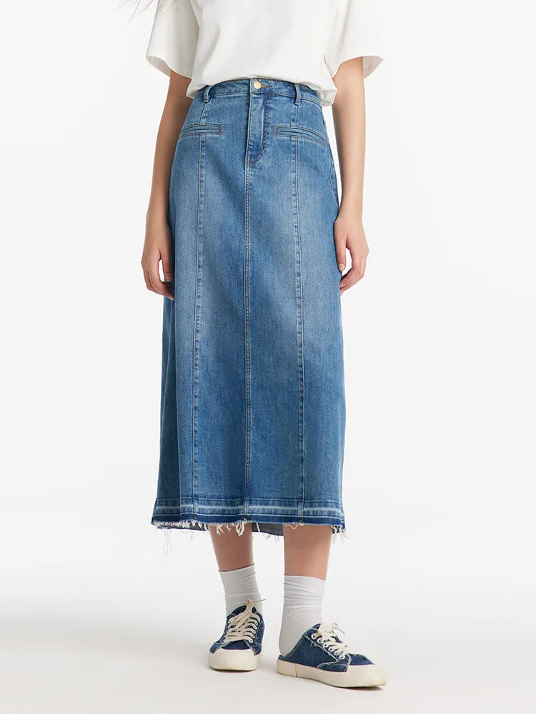 A-Line Denim Women Skirt