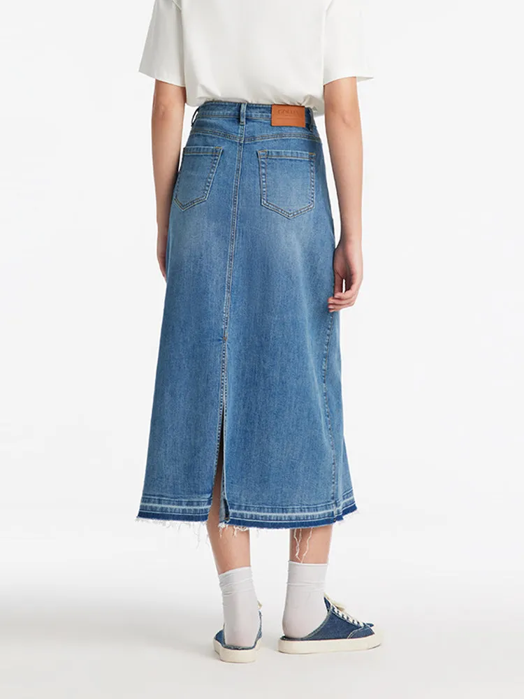 A-Line Denim Women Skirt