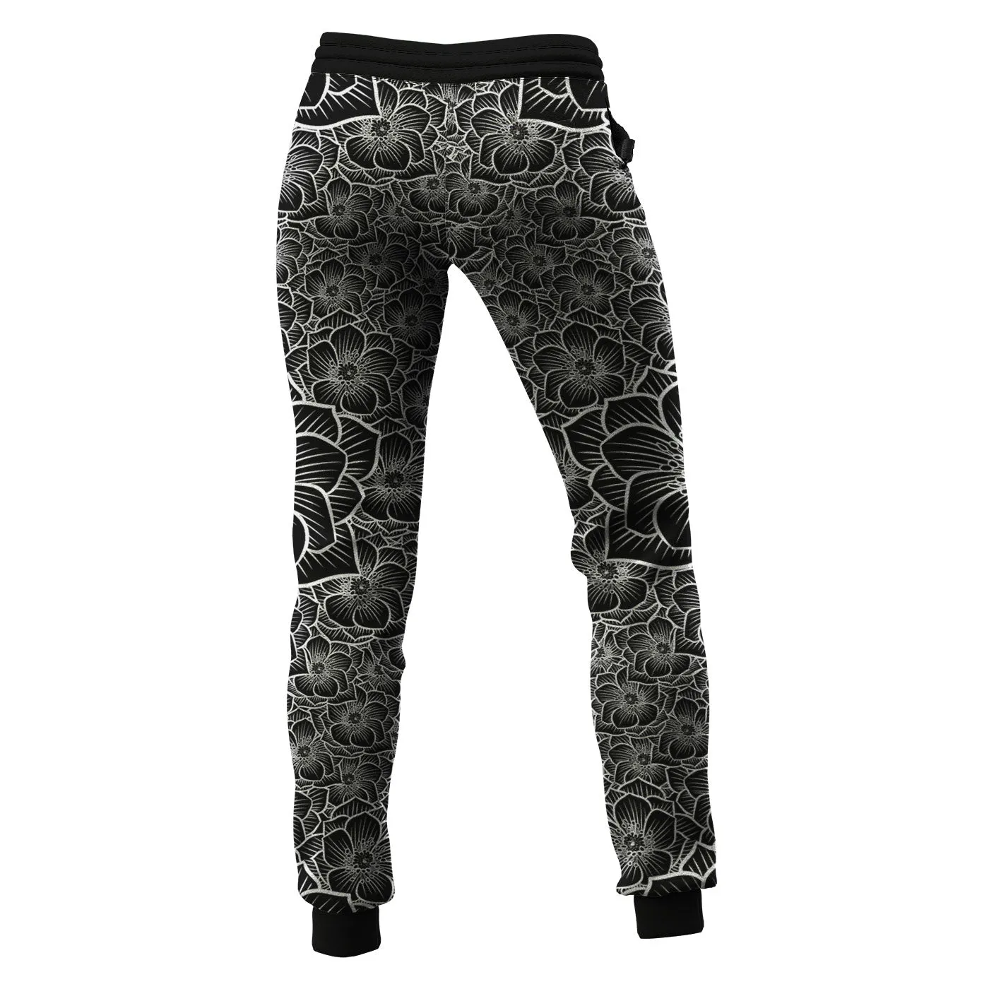 Achromic Flower Women Sweatpants