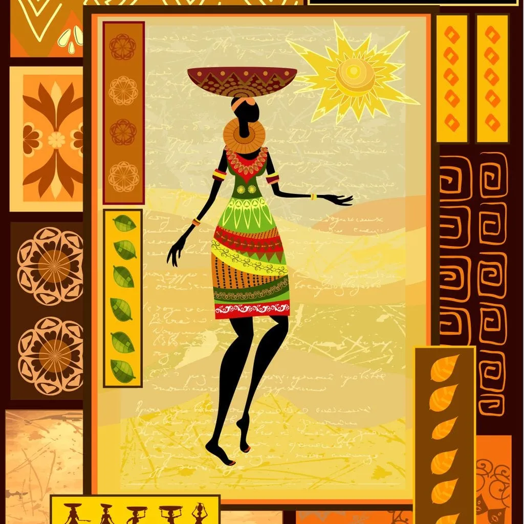 African Art Canvas