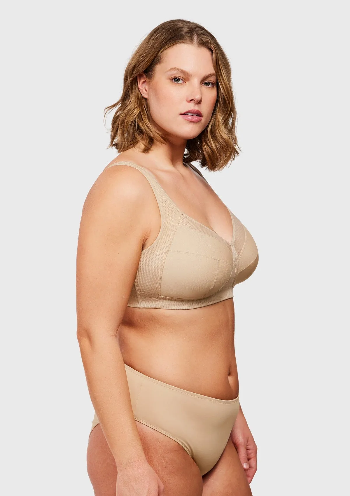 AiryComfort Full Coverage Unlined WireFree Minimizer Bra