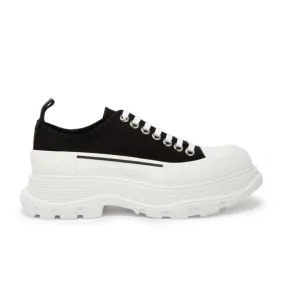 Alexander McQueen Tread Slick Low Lace Up Black White (W)