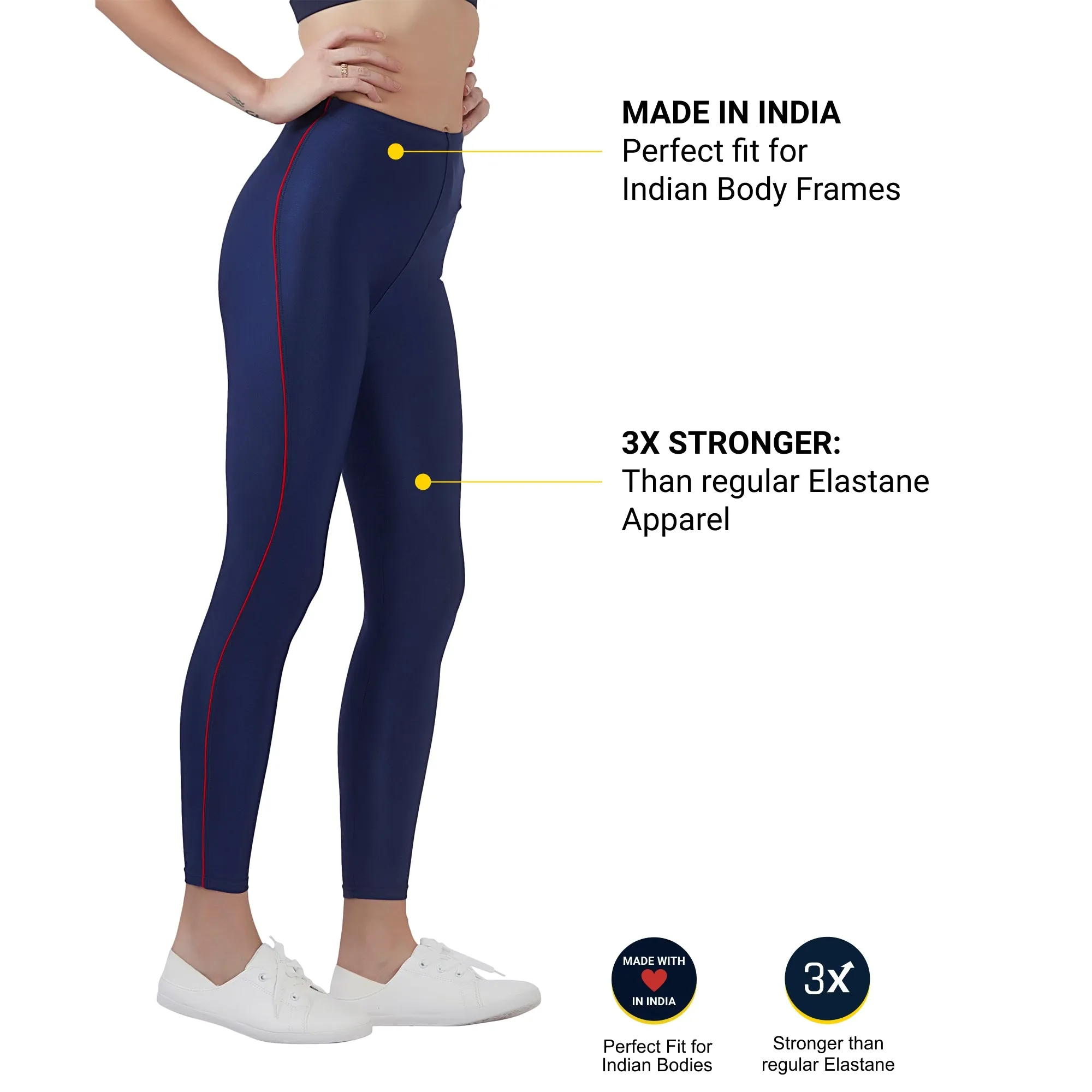 Align Women's LEGGING (Ideal for Running, Gym and Yoga) Anti Chafing