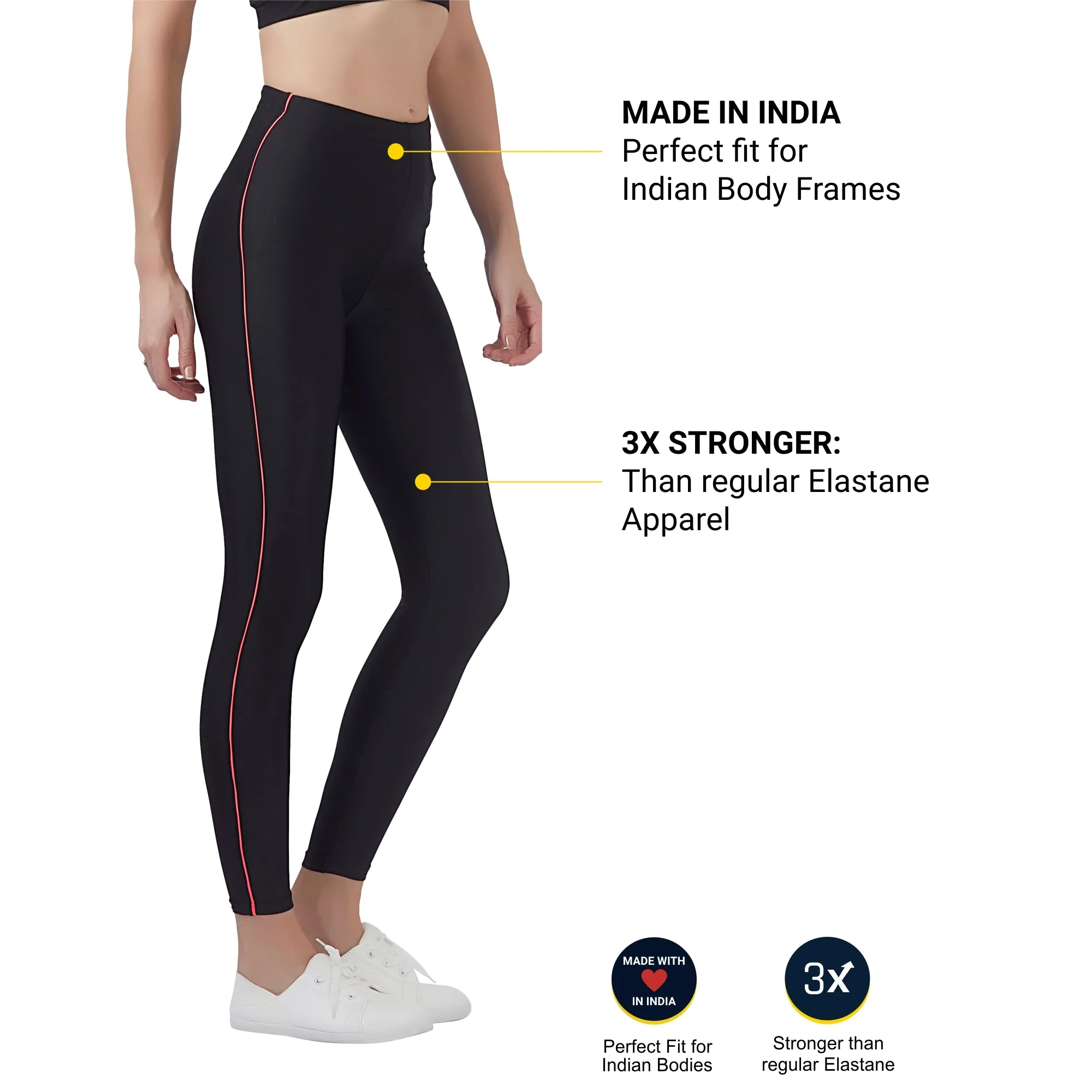 Align Women's LEGGING (Ideal for Running, Gym and Yoga) Anti Chafing