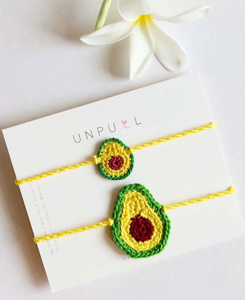 Baby Avocado Rakhi Set