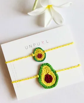 Baby Avocado Rakhi Set