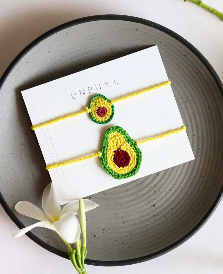 Baby Avocado Rakhi Set