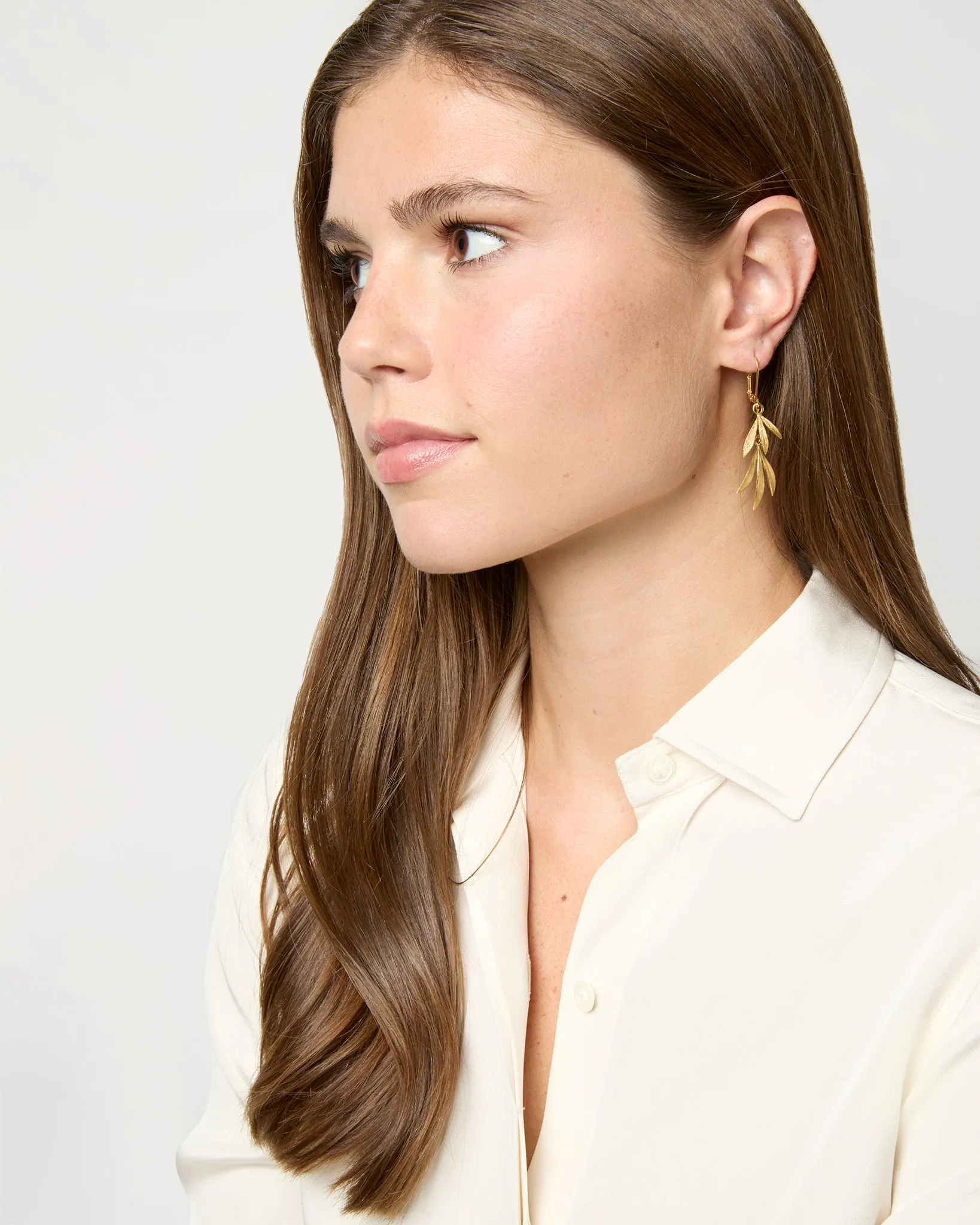 Bamboo Earrings in Gold