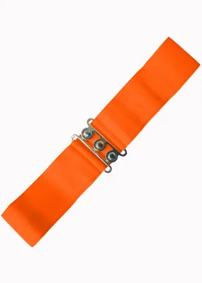 Banned Elastic 50's Belt Orange