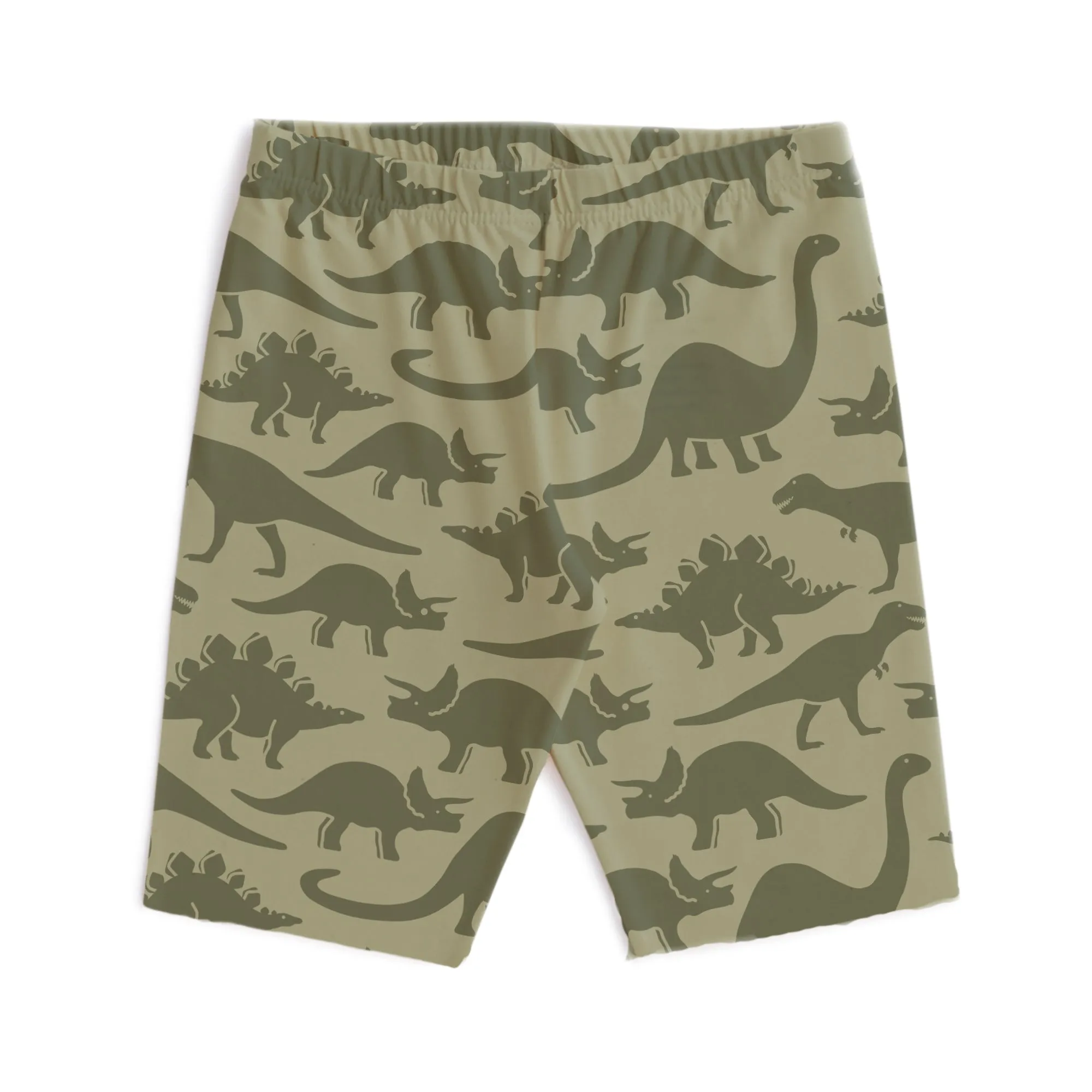 Bike Shorts - Dinosaurs Sage