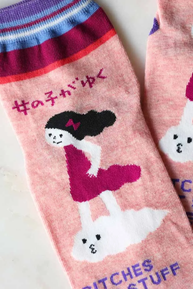 Bitches Get Stuff Done Womens Ankle Socks