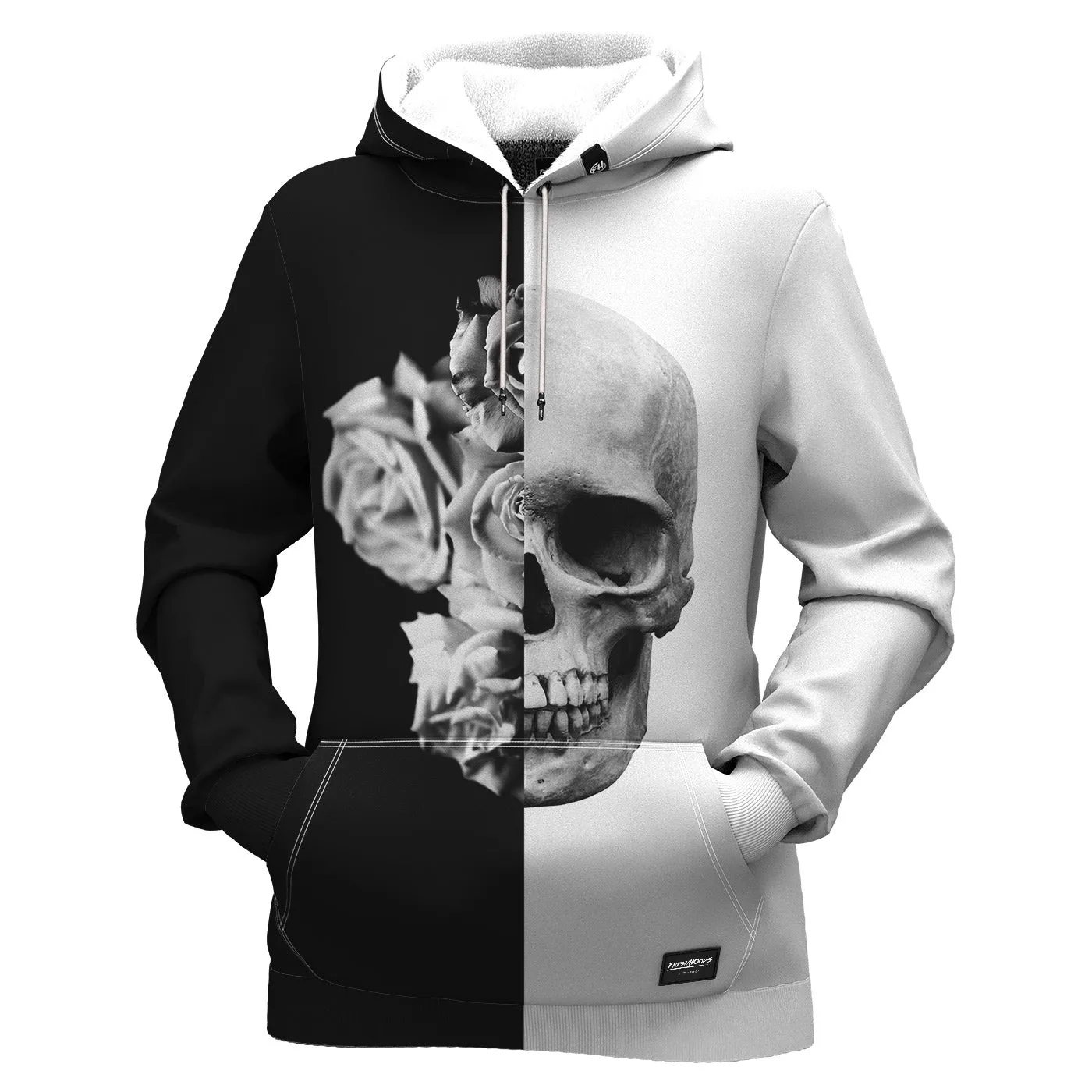 Black & White Skull Women Hoodie