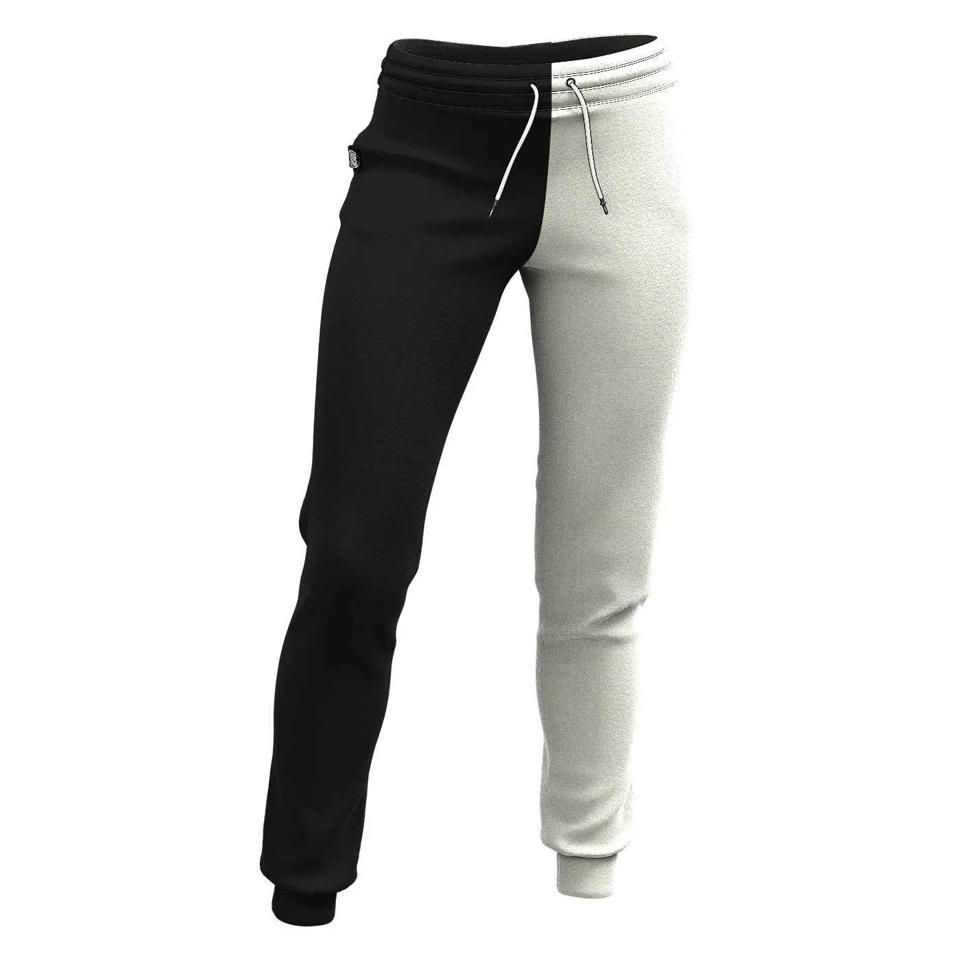 Black & White Skull Women Sweatpants