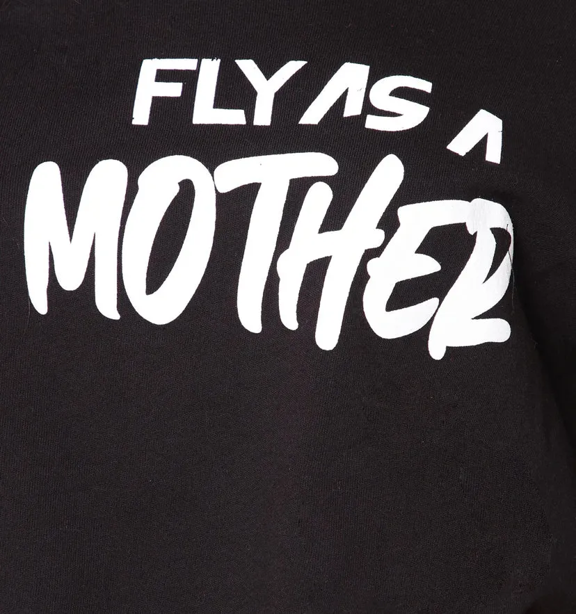 BLACK GRAFFITTI FLY MOTHER SHIRT