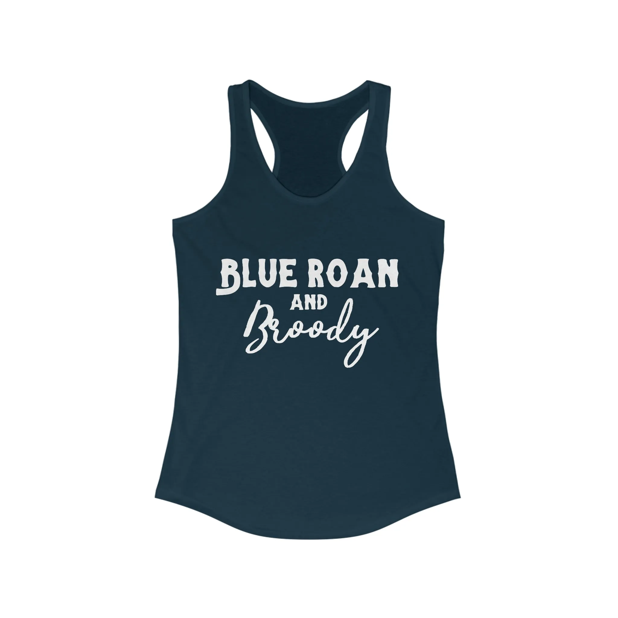 Blue Roan & Broody Racerback Tank