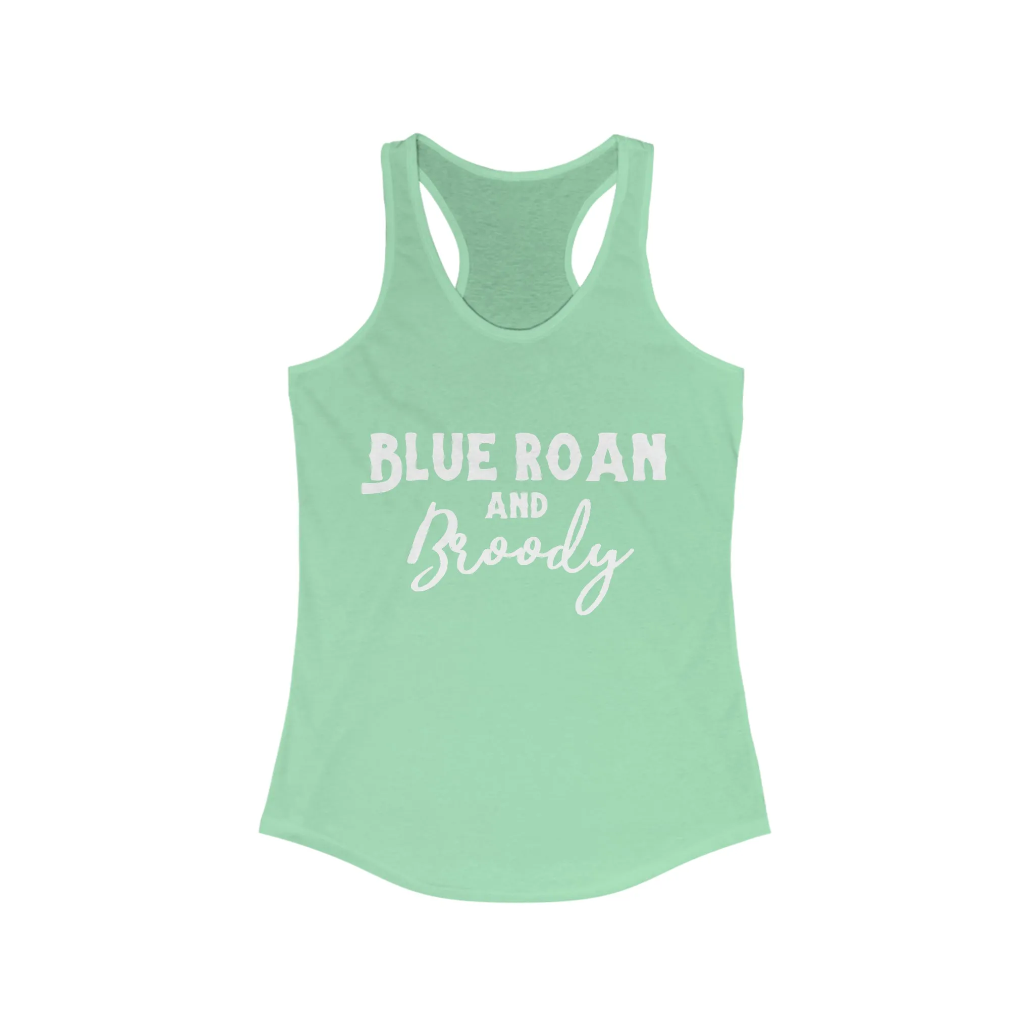 Blue Roan & Broody Racerback Tank