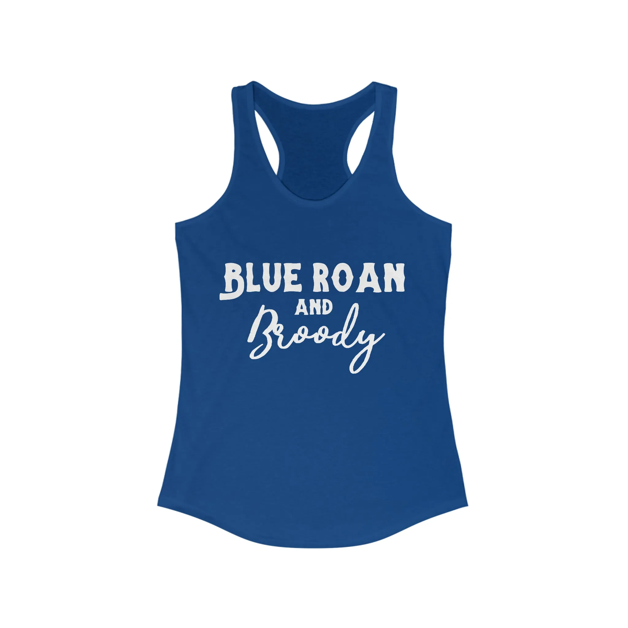 Blue Roan & Broody Racerback Tank