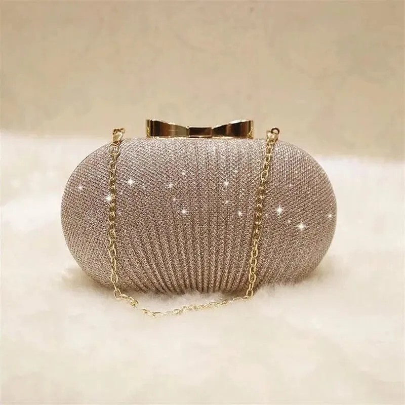 Bridal Bow Chain Clutch