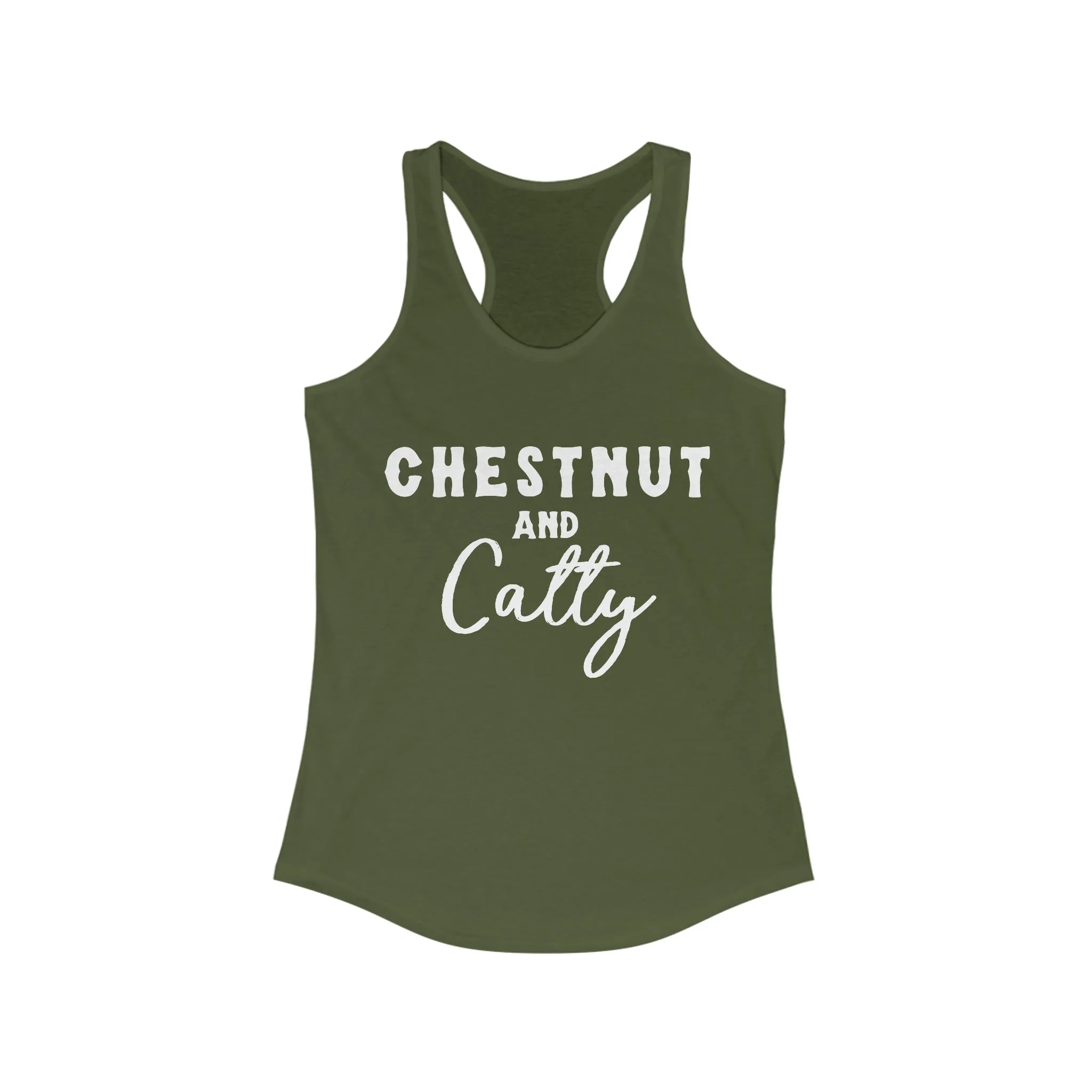 Chestnut & Catty Racerback Tank