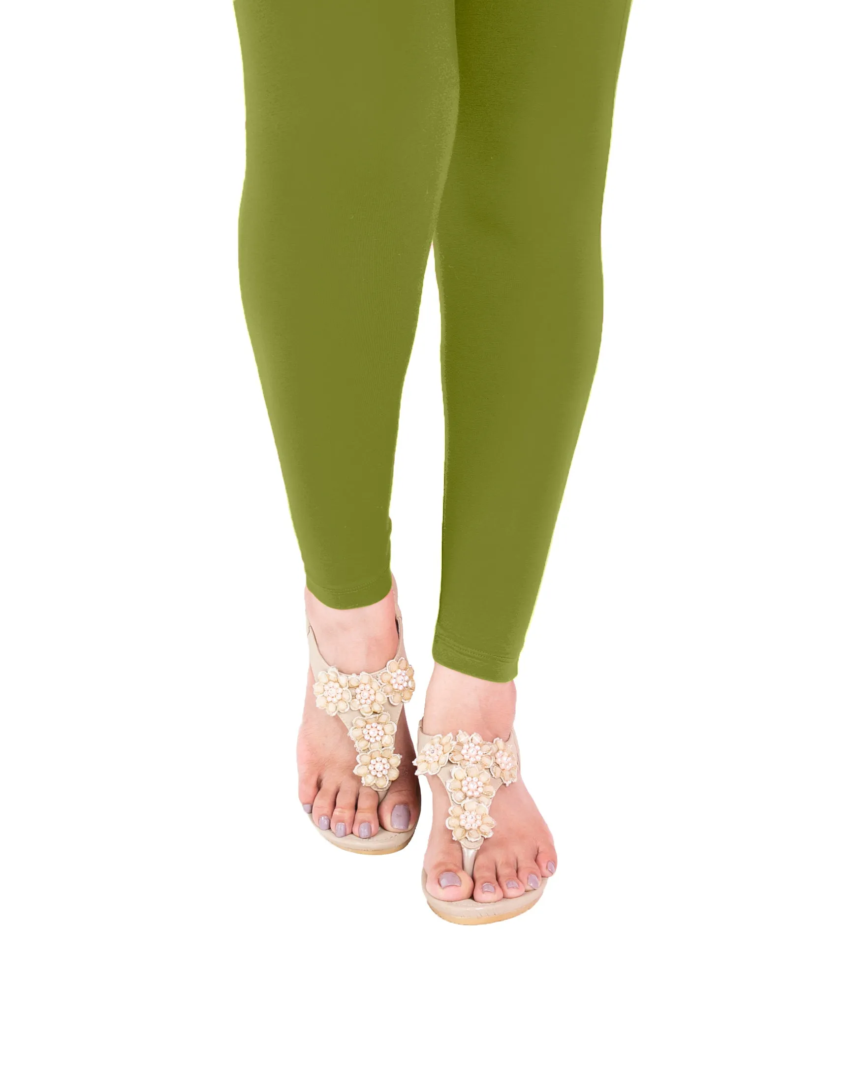 Chutney Green #9 Ankle Legging