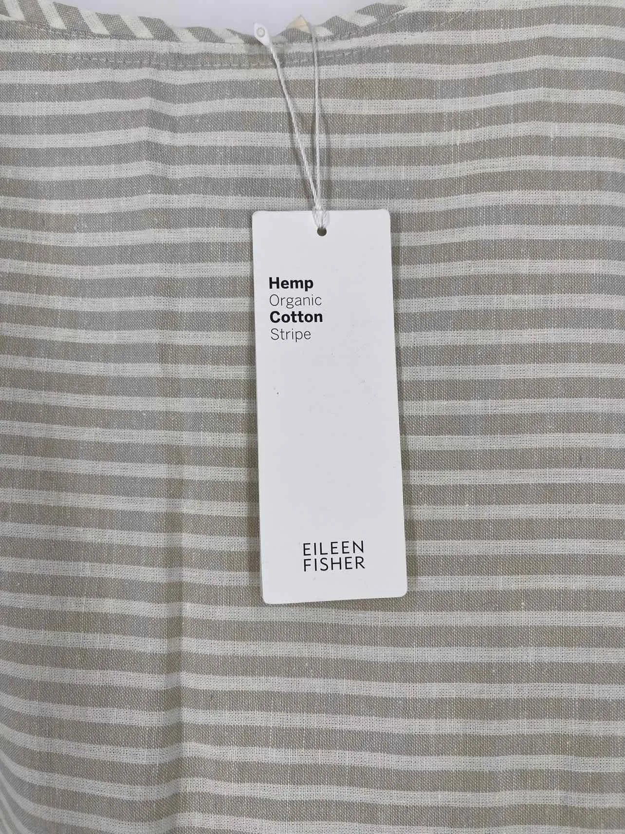 Eileen Fisher Size M Cream/Taupe Stripe NEW Dresses Dress