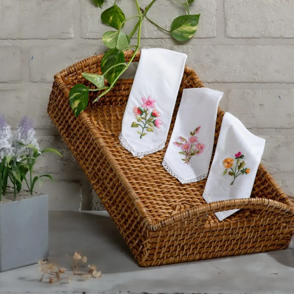 Embroidered Handkerchiefs (set of 4)