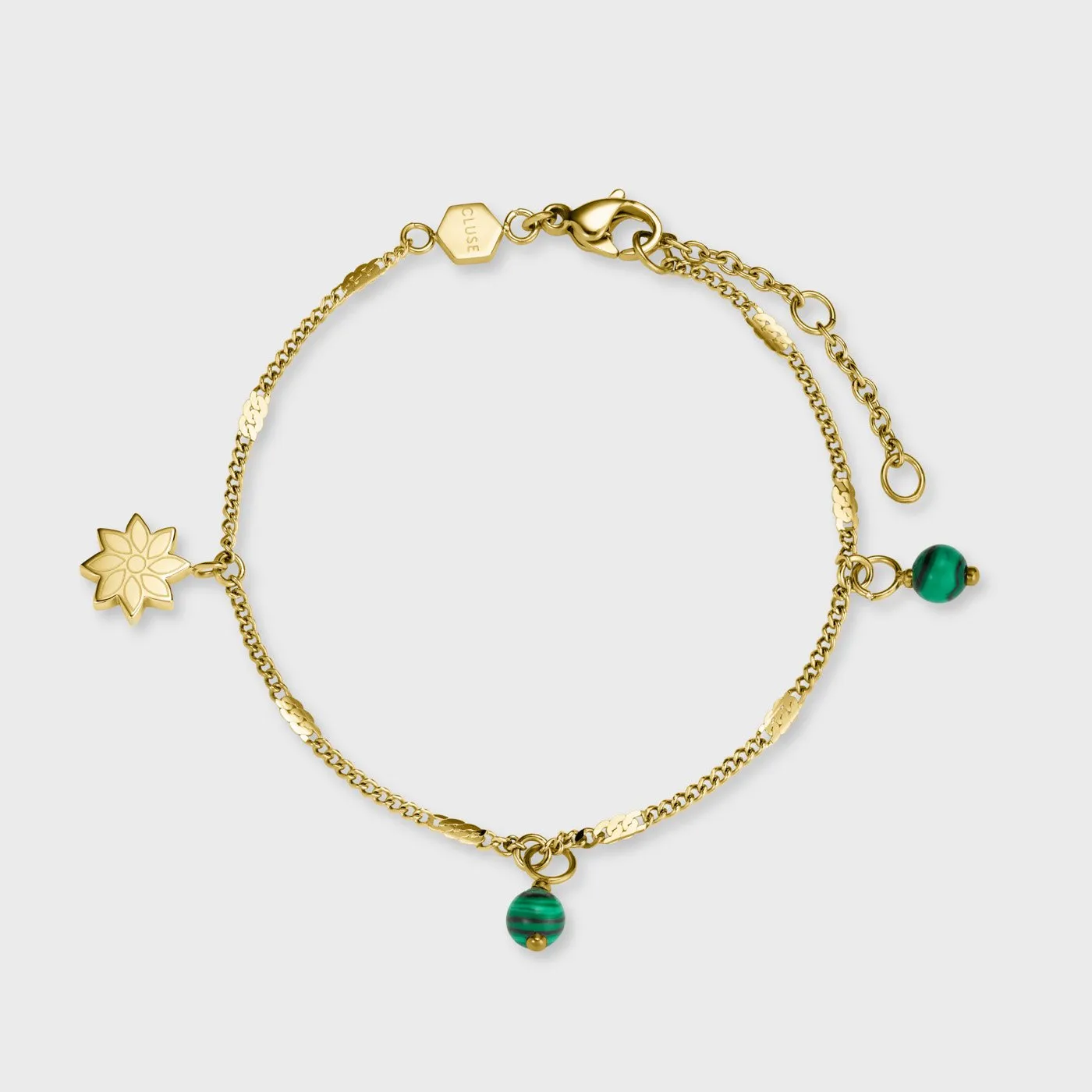 Essentielle Bracelet Daisy Green, Gold Colour