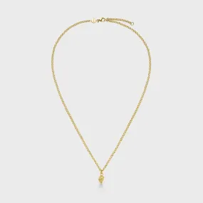 Essentielle Grape Charm Necklace, Gold Colour