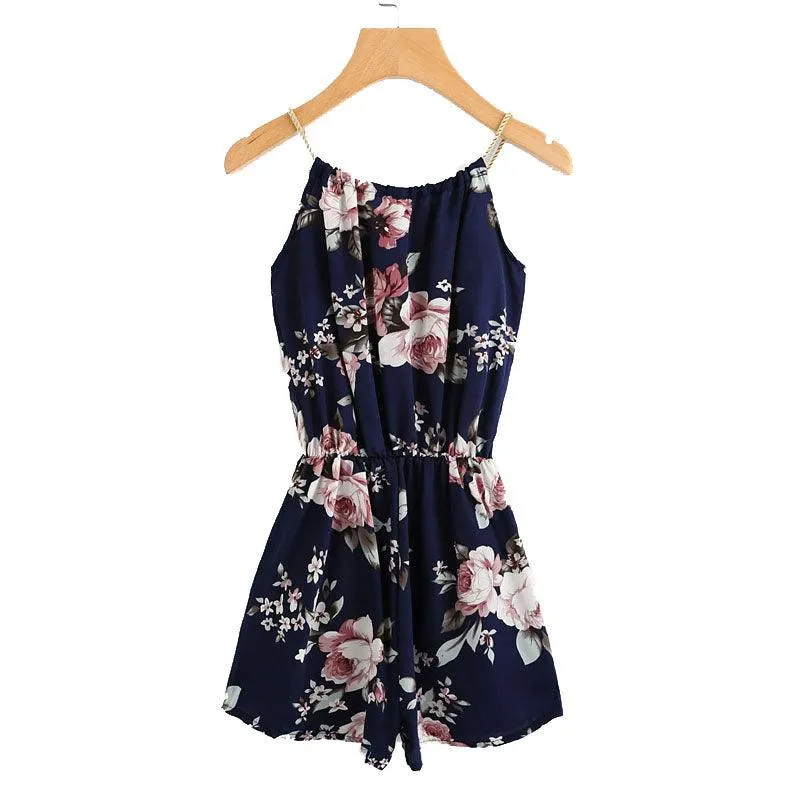 FLORAL SLEEVELESS ROMPER