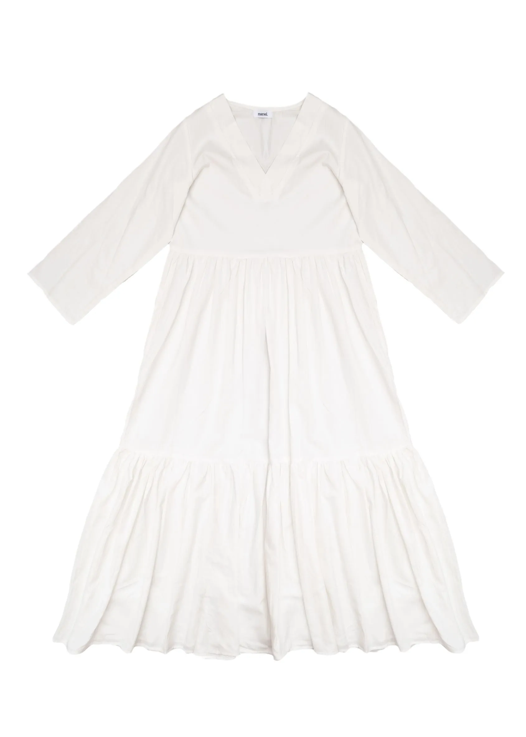 Ganges White Long Dress