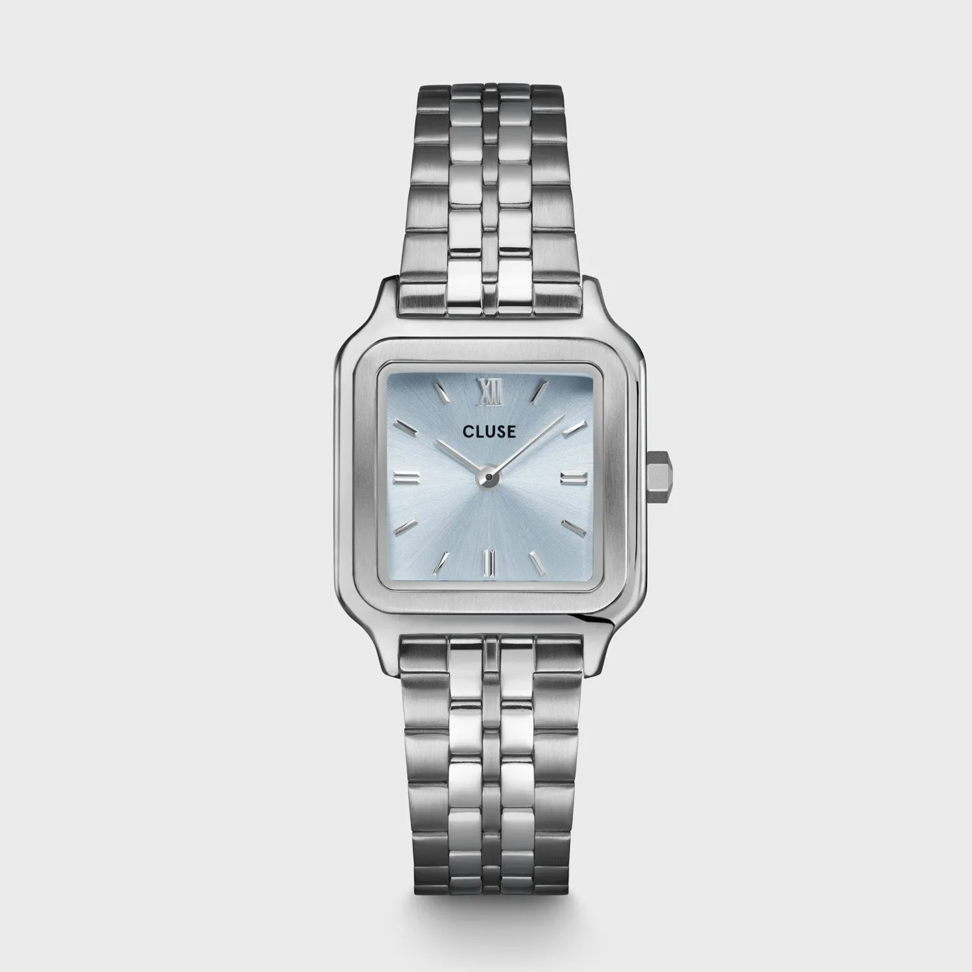 Gracieuse Petite Watch Steel, Light Blue, Silver Colour