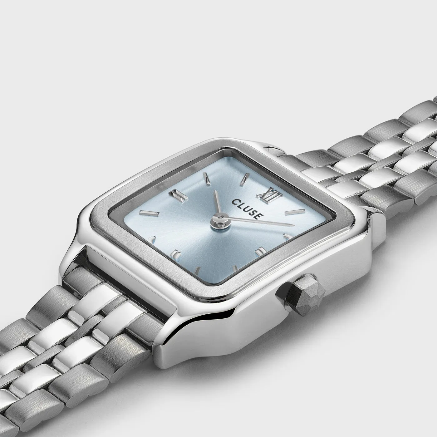 Gracieuse Petite Watch Steel, Light Blue, Silver Colour