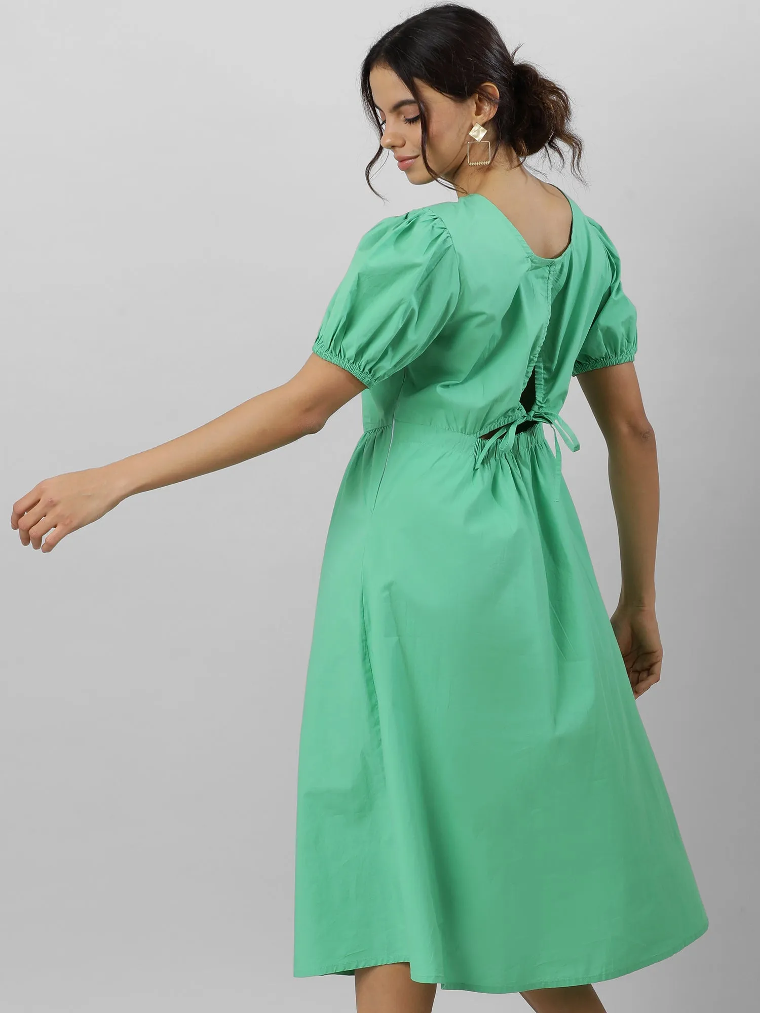 Green Goddess Midi Dress