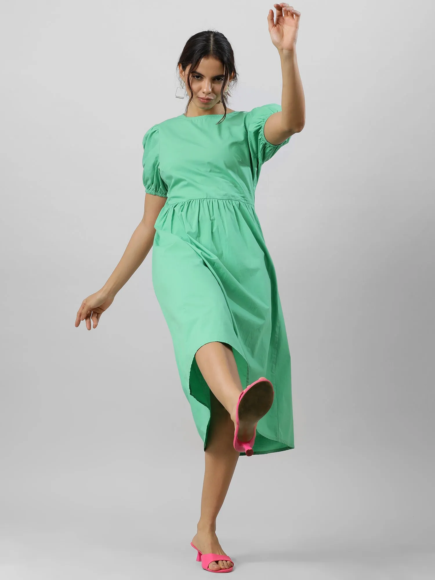 Green Goddess Midi Dress