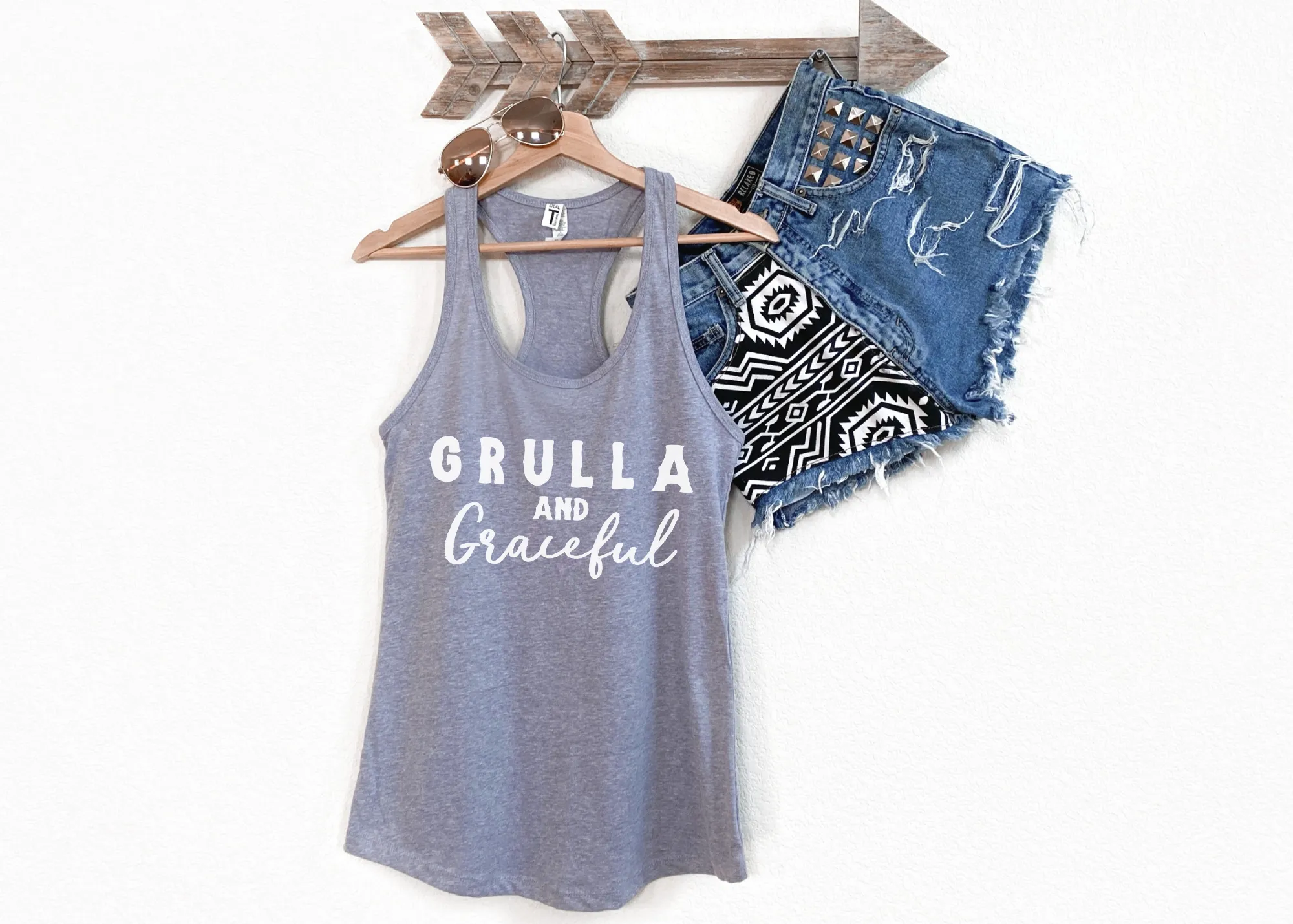 Grulla & Graceful Racerback Tank