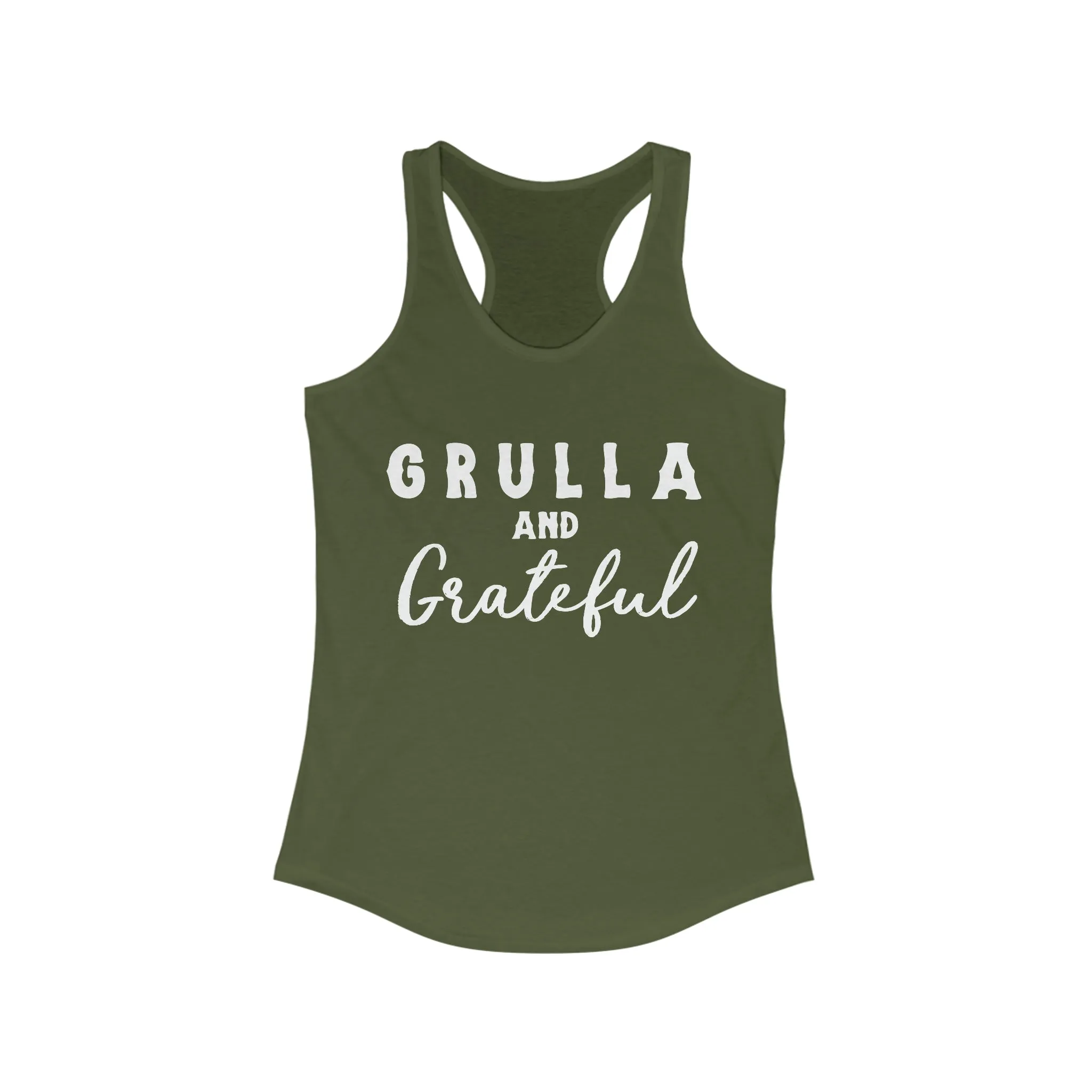 Grulla & Grateful Racerback Tank