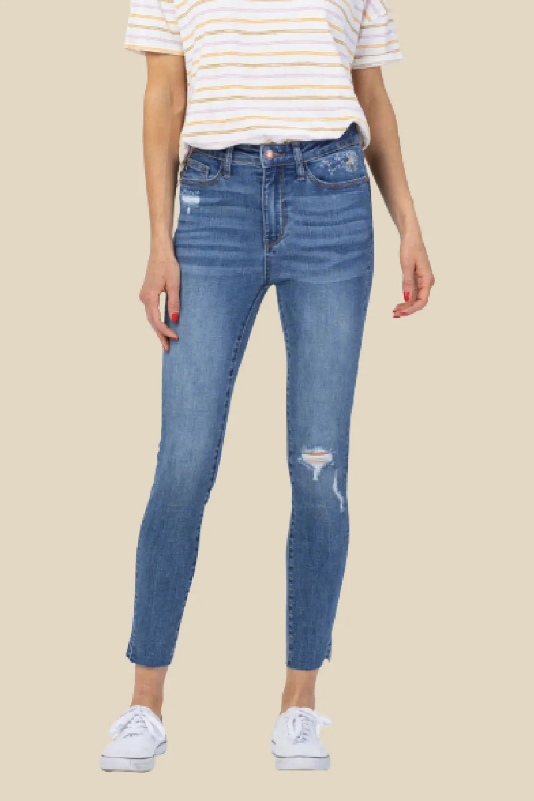 Judy Blue Dandelion Skinny Jeans