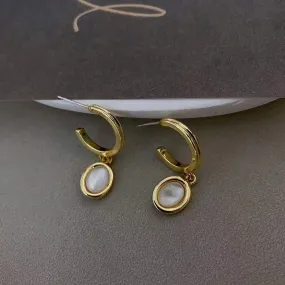 Just Lil Things  Gold Hoop Earrings jlt11661