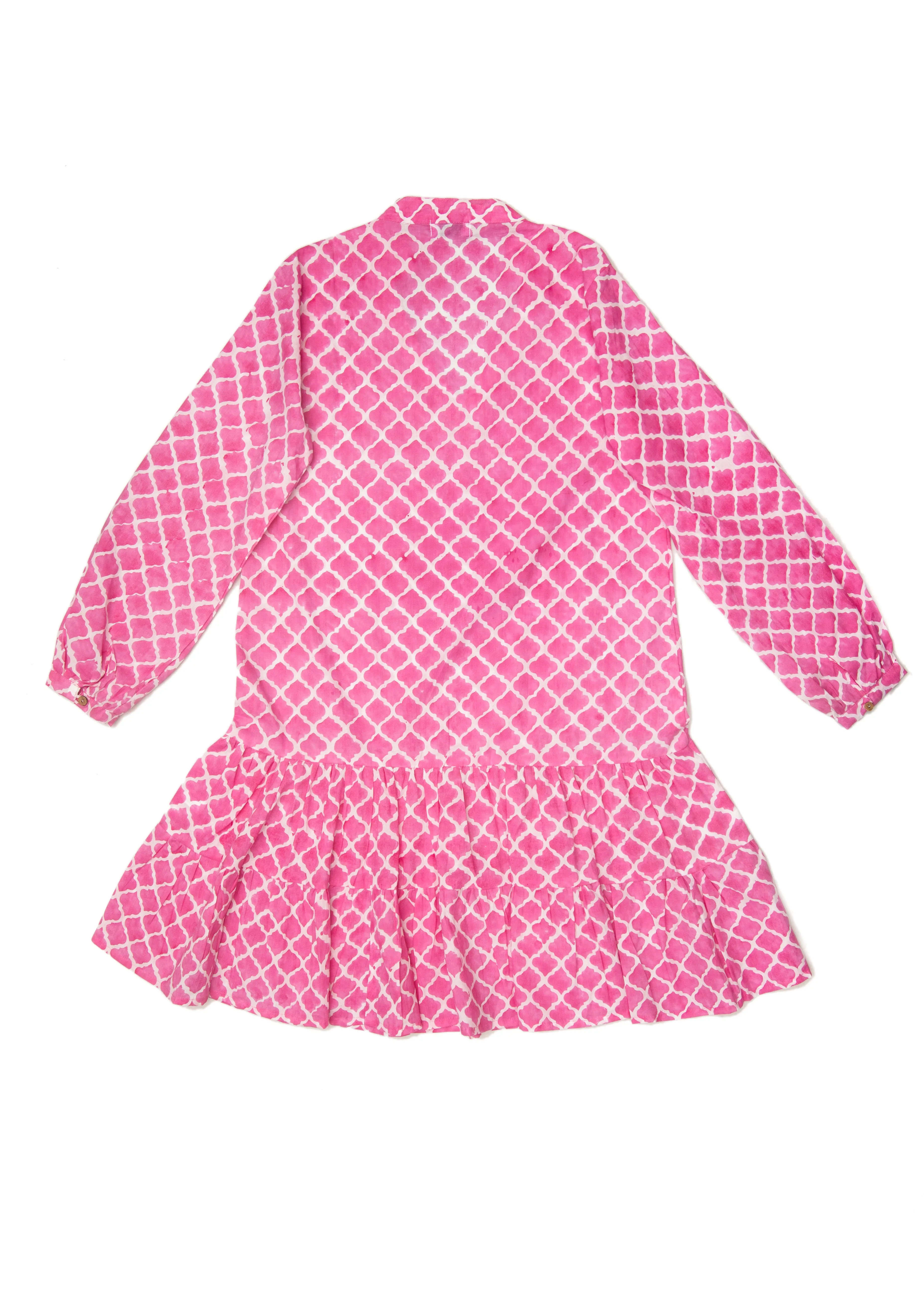 Kosi Pink Cotton Dress