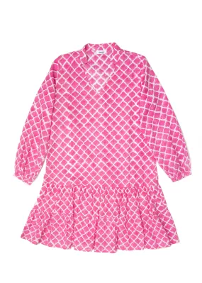 Kosi Pink Cotton Dress