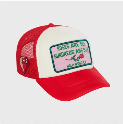 Poetry Trucker Hat Red