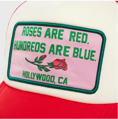 Poetry Trucker Hat Red