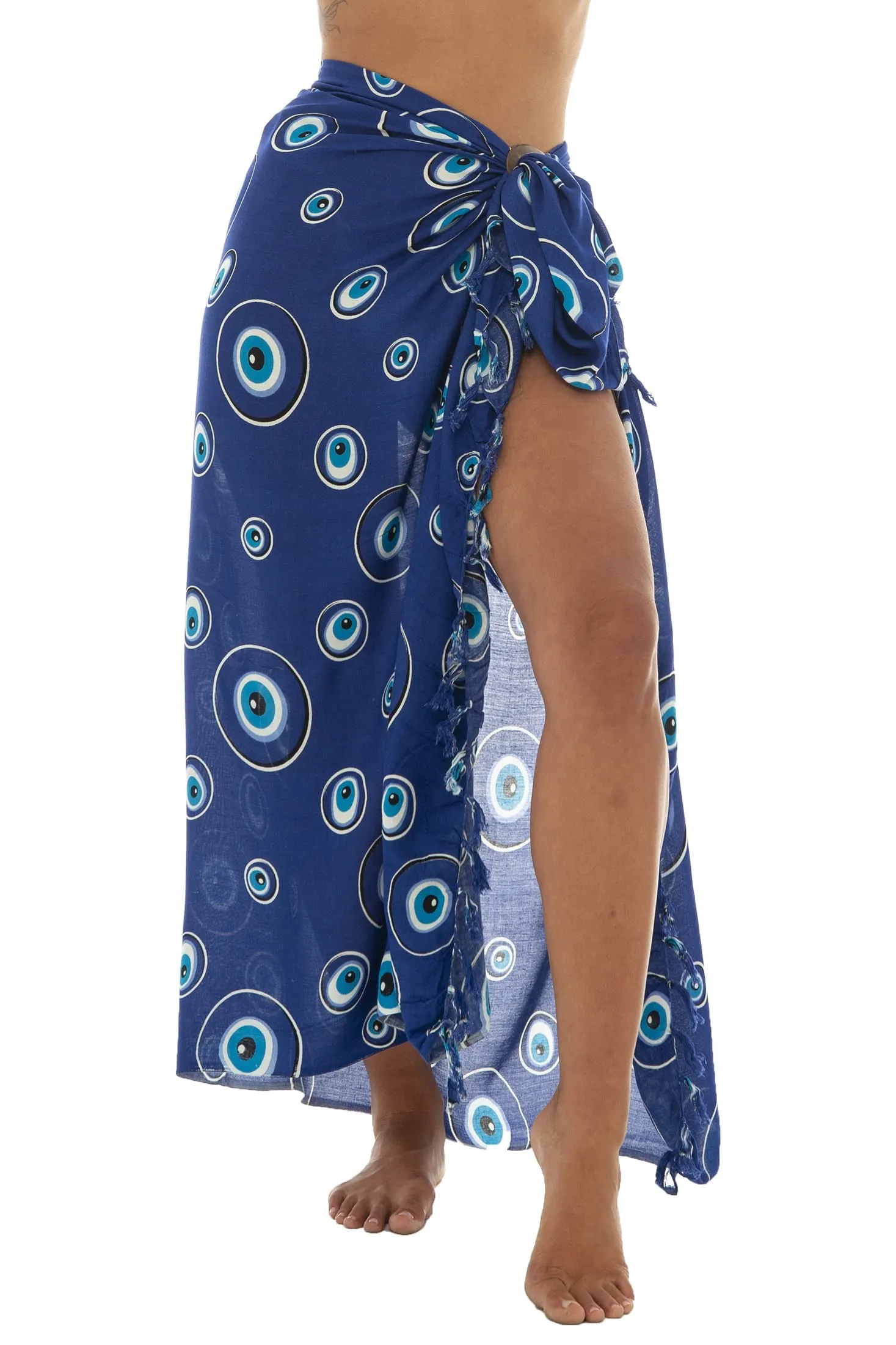 Print Sarong Cover Up Wrap Skirt