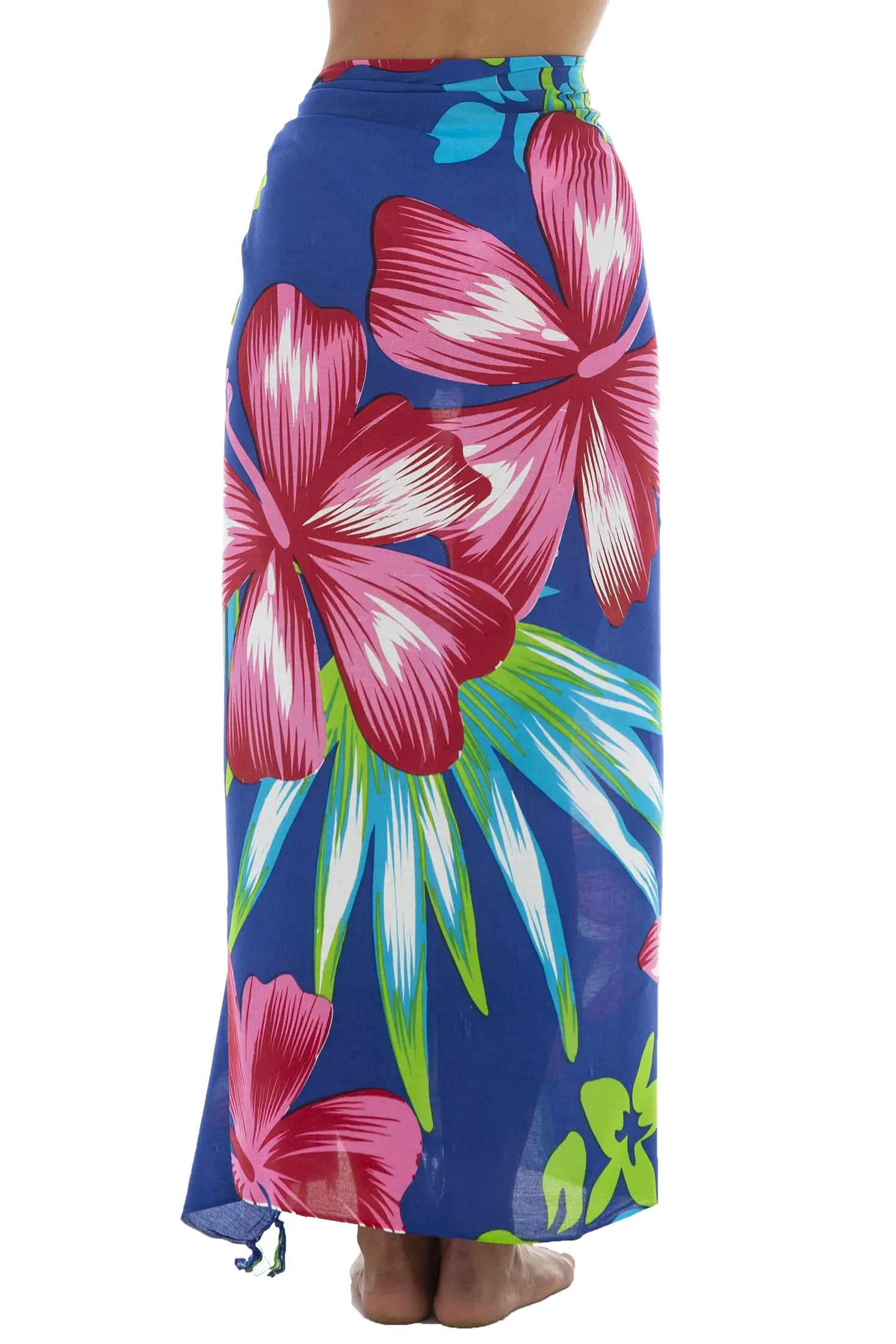 Print Sarong Cover Up Wrap Skirt