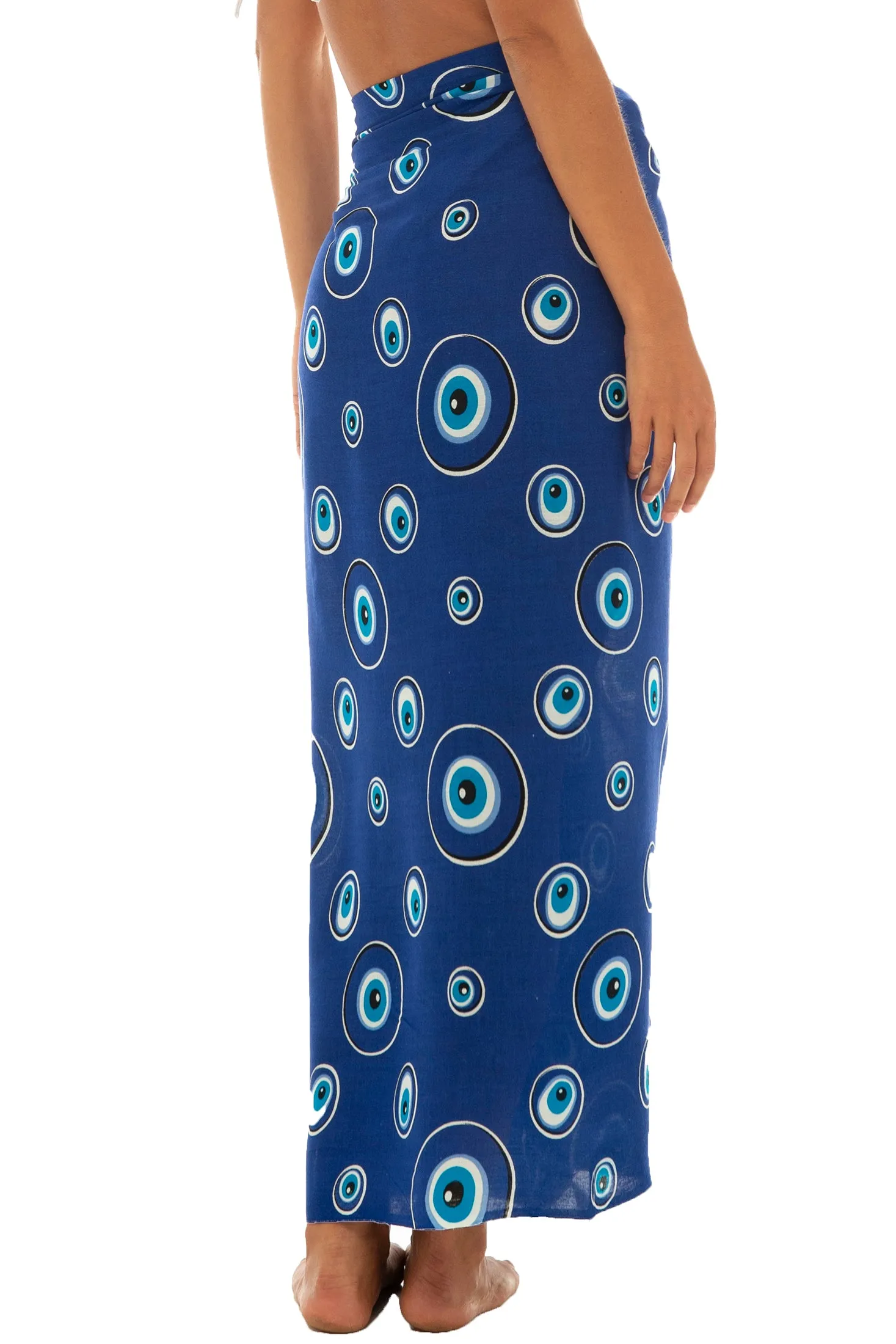 Print Sarong Cover Up Wrap Skirt