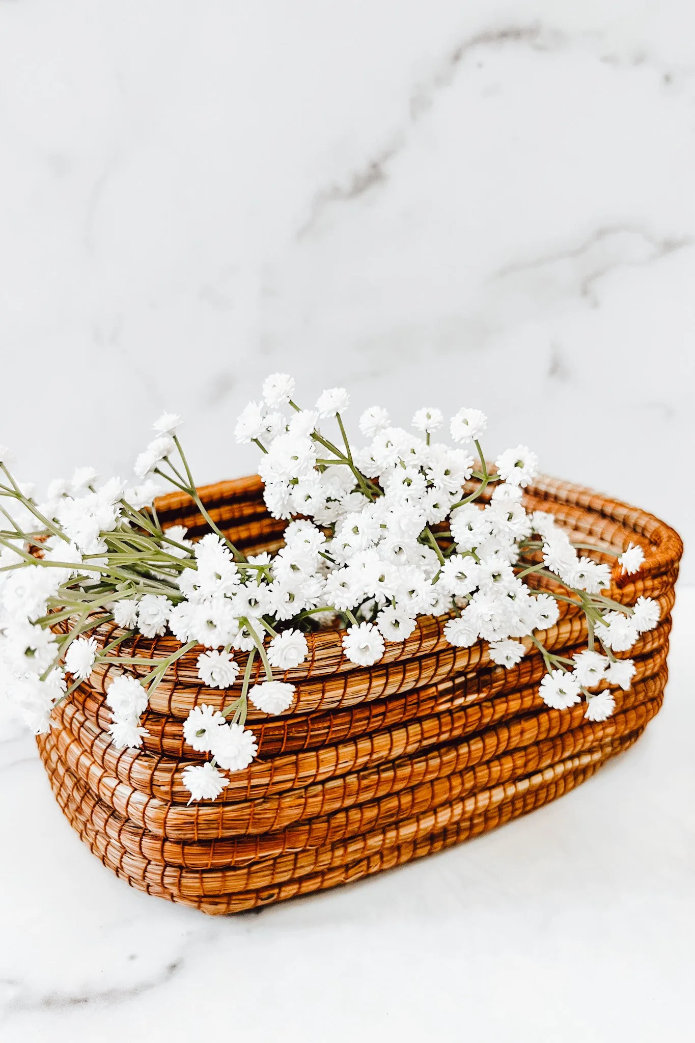 Rectangular Pine Needle Basket