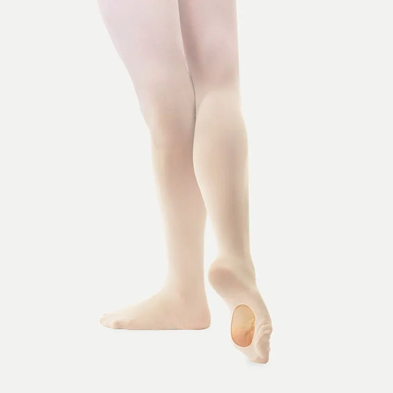 Sansha Girls and Adult Convertible Ballet Dance Tights With Hole T88 Available in Black, White and Ballet Pink