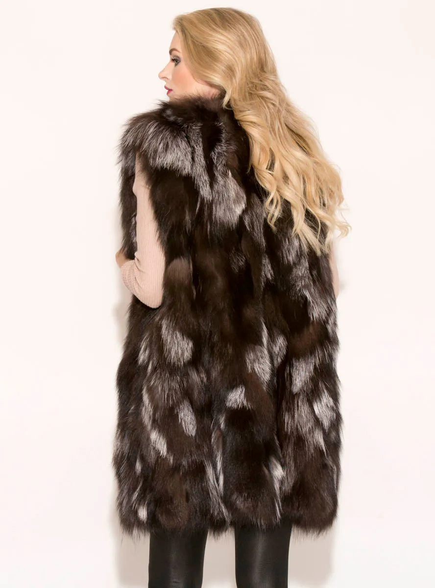 Silver Fox Fur Vest